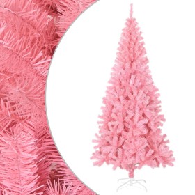 Albero di Natale Artificiale con Supporto Rosa 240 cm PVC