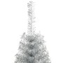 Albero di Natale a Metà con Supporto Argento 240 cm PET