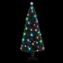 Albero di Natale Preilluminato con Supporto 210 cm Fibra Ottica