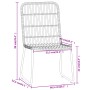 Set da Pranzo da Giardino 5 pz Nero