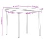 Set da Pranzo da Giardino 5 pz Nero