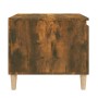 Tavolino da Salotto Rovere Fumo 100x50x45 cm Legno Multistrato