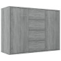 Credenza Grigio Sonoma 88x30x65 cm in Legno Multistrato