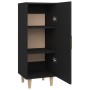 Credenza Nera 34,5x34x90 cm in Legno Multistrato