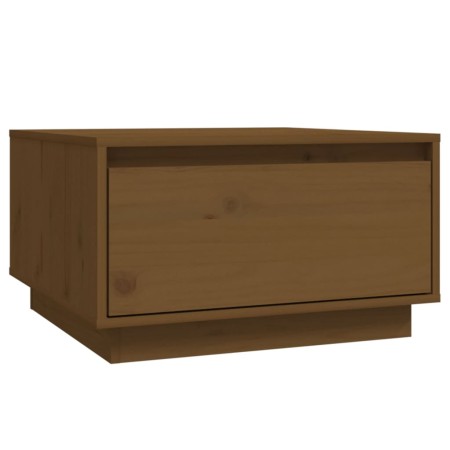 Tavolino da Salotto Miele 55x56x32 cm Legno Massello di Pino