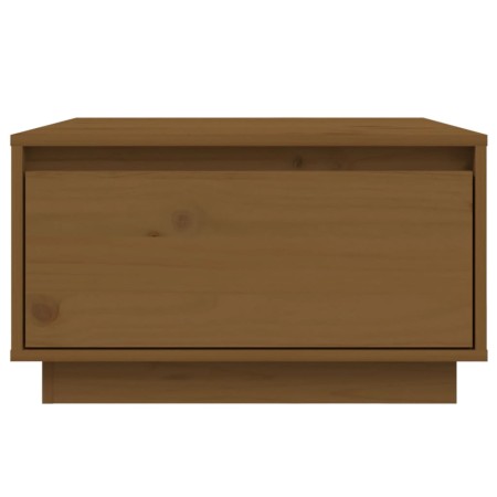 Tavolino da Salotto Miele 55x56x32 cm Legno Massello di Pino