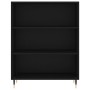 Credenza Nera 69,5x32,5x180 cm Legno Multistrato