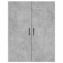 Credenza Grigio Cemento 69,5x34x180 cm in Legno Multistrato