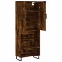 Credenza Rovere Fumo 69,5x34x180 cm in Legno Multistrato