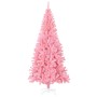 Albero di Natale Artificiale Sottile con Base Rosa 180 cm PVC