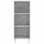 Credenza Grigio Cemento 34,5x32,5x180 cm in Legno Multistrato