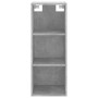 Credenza Grigio Cemento 34,5x32,5x180 cm in Legno Multistrato
