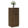 Credenza Rovere Marrone 30x30x70 cm in Legno Multistrato