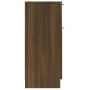 Credenza Rovere Marrone 30x30x70 cm in Legno Multistrato