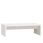 Supporto per Monitor Bianco 50x27x15 cm Legno Massello di Pino