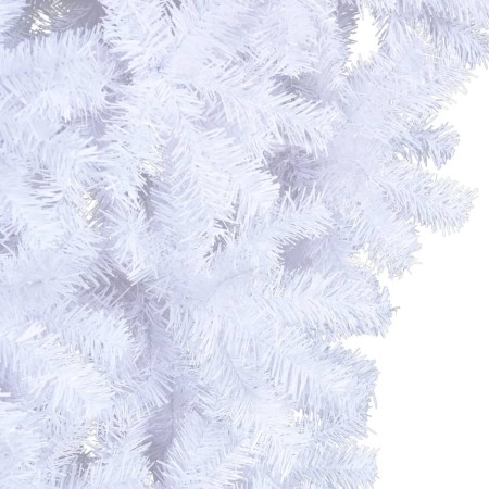 Albero di Natale Artificiale Capovolto con Base Bianco 120 cm