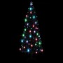 Albero di Natale Preilluminato con Supporto 240 cm Fibra Ottica