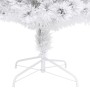 Albero Natale Preilluminato Bianco 180 cm in Fibra Ottica