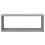 Mensole Cubo Muro 6 pz Grigio Sonoma 60x15x23 cm in Multistrato