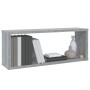 Mensole Cubo Muro 6 pz Grigio Sonoma 60x15x23 cm in Multistrato