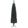 Albero Natale Artificiale Sottile Supporto 240 cm Fibra Ottica