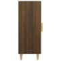 Credenza Rovere Marrone 34,5x34x90 cm in Legno Multistrato