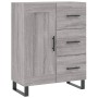 Credenza Grigio Sonoma 69,5x34x90 cm in Legno Multistrato