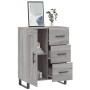 Credenza Grigio Sonoma 69,5x34x90 cm in Legno Multistrato