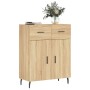 Credenza Rovere Sonoma 69,5x34x90 cm in Legno Multistrato