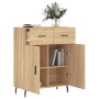 Credenza Rovere Sonoma 69,5x34x90 cm in Legno Multistrato