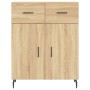 Credenza Rovere Sonoma 69,5x34x90 cm in Legno Multistrato