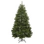 Albero di Natale Artificiale Incernierato con Base Verde 270 cm