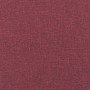 Set di Divani 3 pz con Cuscini Rosso Vino in Tessuto