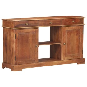 Credenza 135x35x75 cm in Legno Massello di Acacia