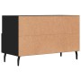 Mobile Porta TV Nero 80x36x50 cm in Legno Multistrato