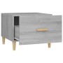 Tavolini Salotto 2pz Grigio Sonoma 50x50x40cm Legno Multistrato