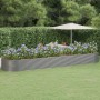 Letto Giardino Acciaio Verniciato a Polvere 584x140x68cm Grigio