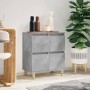 Credenza Grigio Cemento 60x35x70 cm in Legno Multistrato