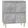 Credenza Grigio Cemento 60x35x70 cm in Legno Multistrato