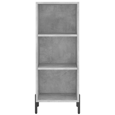 Credenza Grigio Cemento 34,5x32,5x180 cm in Legno Multistrato