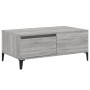 Tavolino Salotto Grigio Sonoma 90x50x36,5 cm Legno Multistrato