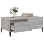 Tavolino Salotto Grigio Sonoma 90x50x36,5 cm Legno Multistrato