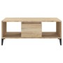 Tavolino Salotto Rovere Sonoma 90x50x36,5 cm Legno Multistrato