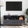 Mobile TV Antracite 100,5x39x50,5 cm Acciaio Laminato a Freddo