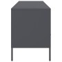 Mobile TV Antracite 100,5x39x50,5 cm Acciaio Laminato a Freddo