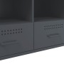 Mobile TV Antracite 100,5x39x50,5 cm Acciaio Laminato a Freddo