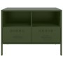 Mobile TV Verde Oliva 68x39x50,5cm in Acciaio Laminato a Freddo