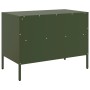 Mobile TV Verde Oliva 68x39x50,5cm in Acciaio Laminato a Freddo