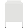 Mobile TV Bianco 68x39x50,5 cm in Acciaio Laminato a Freddo