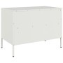 Mobile TV Bianco 68x39x50,5 cm in Acciaio Laminato a Freddo